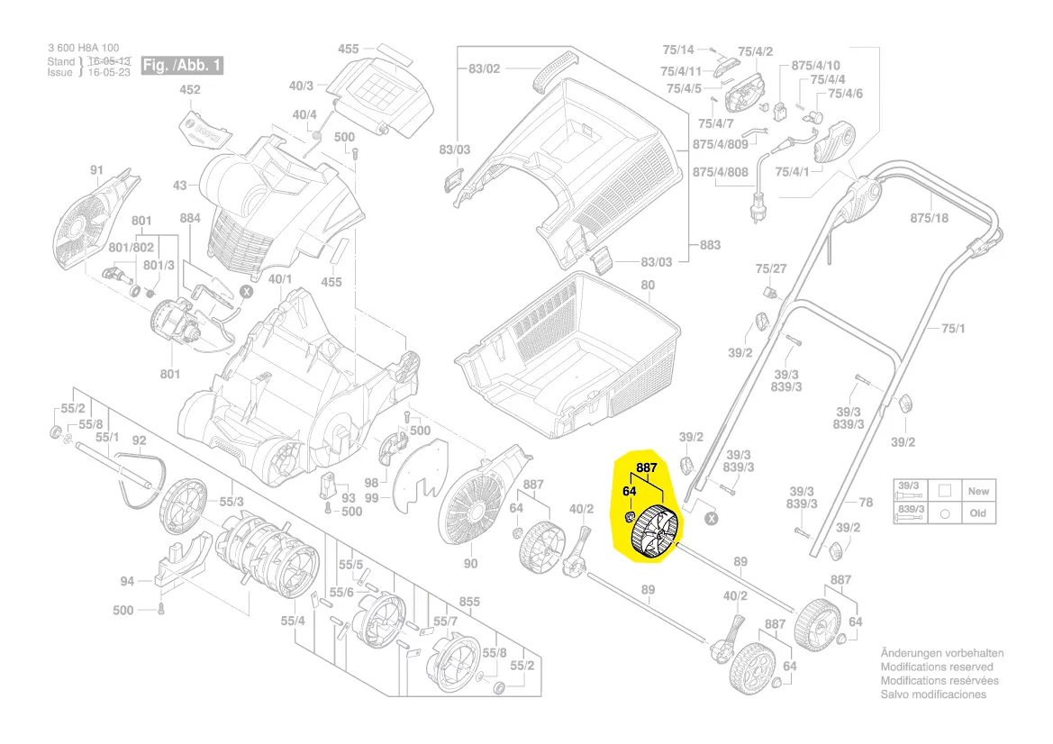 Roue réf. F 016 103 908 BOSCH